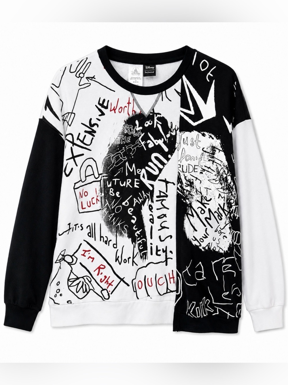 Her Universe Black & White Graphic Crewneck Pullover